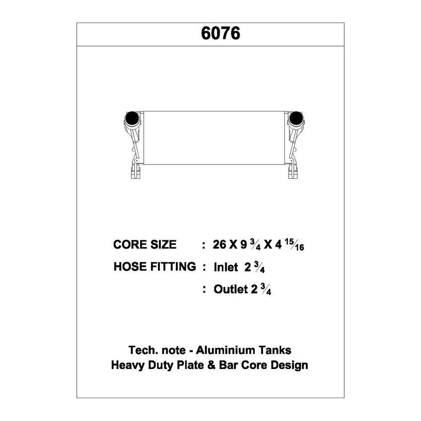 CSF 6076 Intercooler