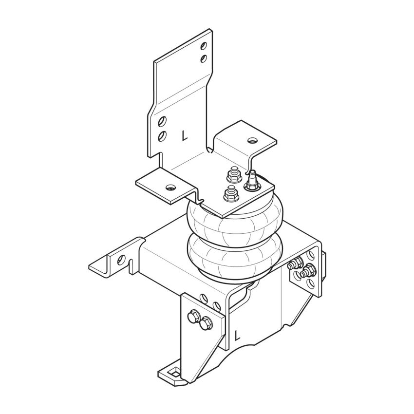 Firestone 2220 Ride-Rite Air Helper Spring Kit Rear 94-02 Dodge RAM 3500 Cab Chassis (W217602220)