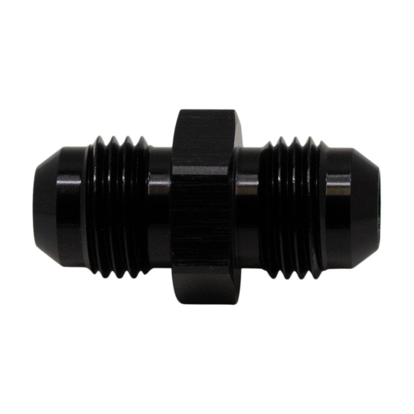 DeatschWerks 6AN Male Flare to 6AN Male Flare Coupler - Anodized Matte Black