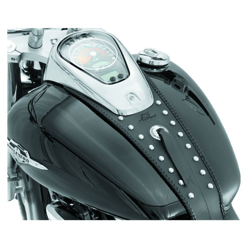 Mustang Motorcycle 93172 Mustang 05-08 Suzuki VL800 Volusia, Boulevard C50 Tank Bib w/Studs - Black