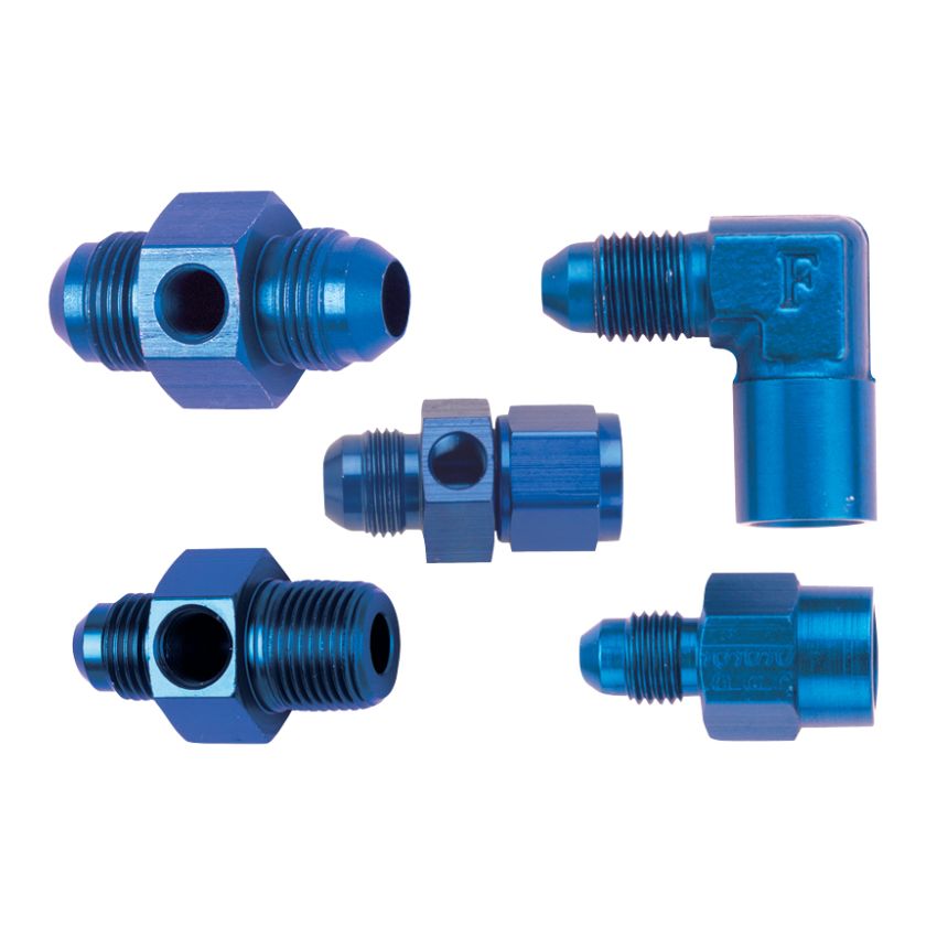 FRAGOLA FRG495021-BL #4 Male x 1/8 FPT Gauge Adapter Inline