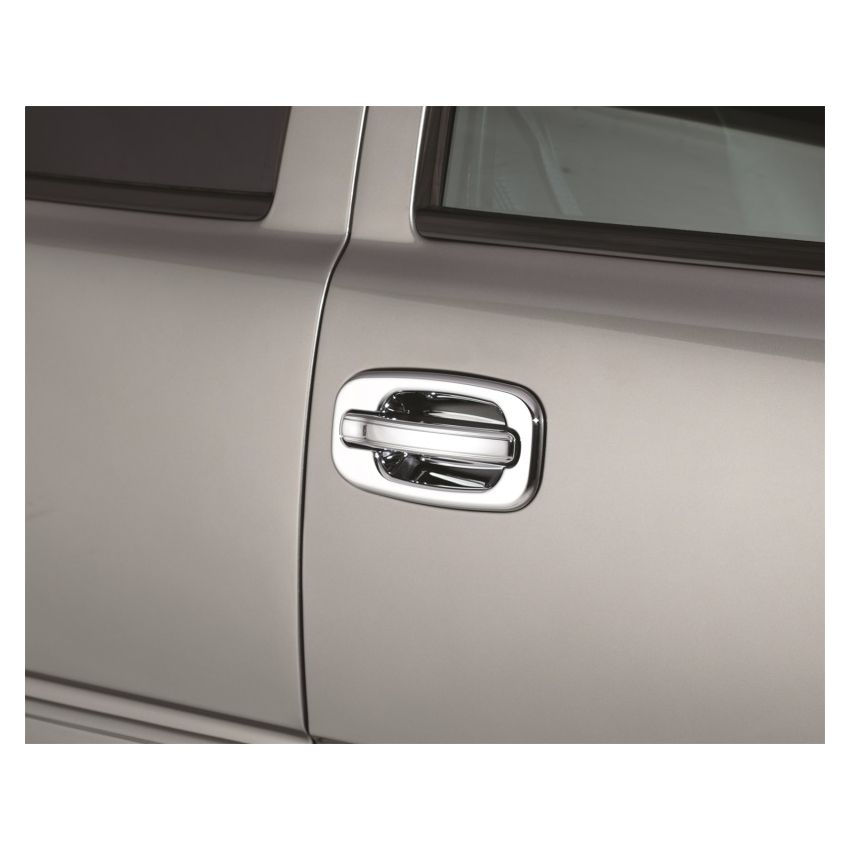 AVS 99-06 Chevy Tahoe (w/o Passenger Keyhole) Door Handle Covers (4 Door) 8pc Set - Chrome