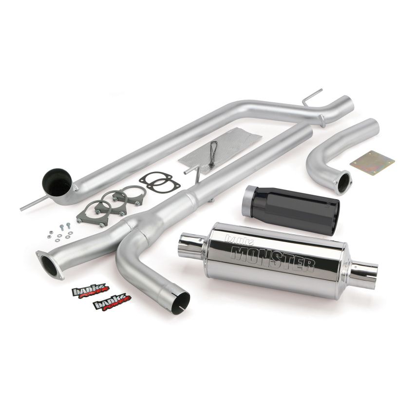 Banks Power 48123-B 04-14 Nissan 5.6L Titan (All) Monster Exhaust System - SS Single Exhaust w/ Black Tip