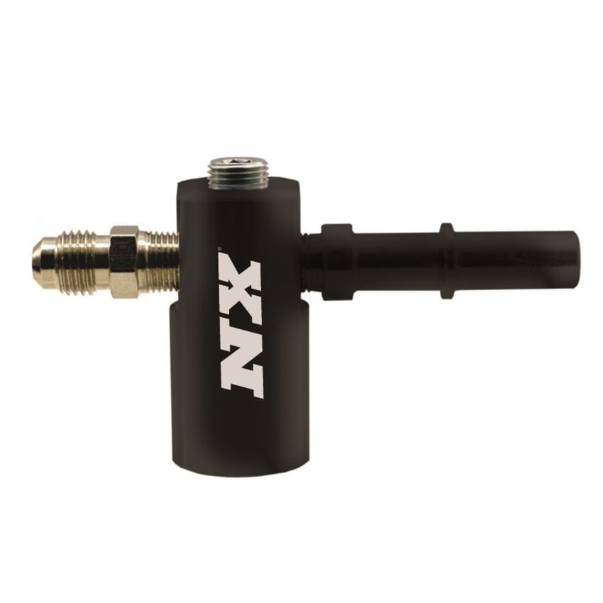 Nitrous Express 3/8-10mm Late Model Billet Fuel Line Adapter 90 Degree