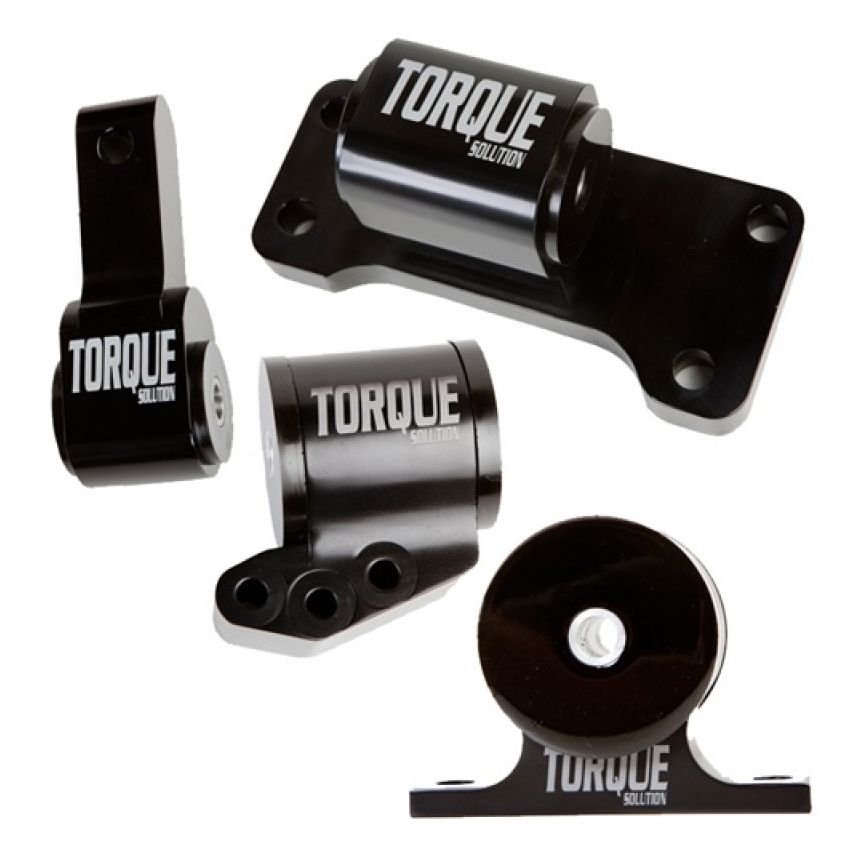 Torque Solution Billet Aluminum 4 Piece Engine Mount Kit: Mitsubishi Evolution 01-06 (5sp Only)