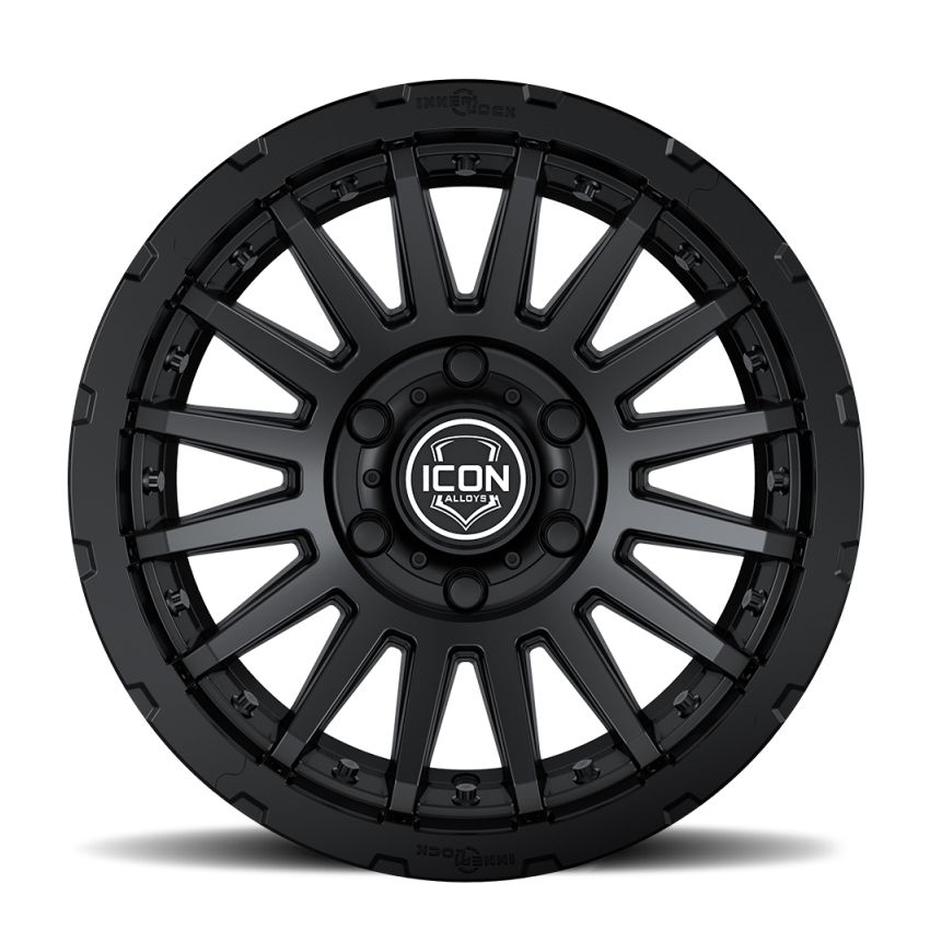 ICON Recon Pro 17x8.5 6x5.5 0mm Offset 4.75in BS 106.1mm Bore Satin Black Wheel