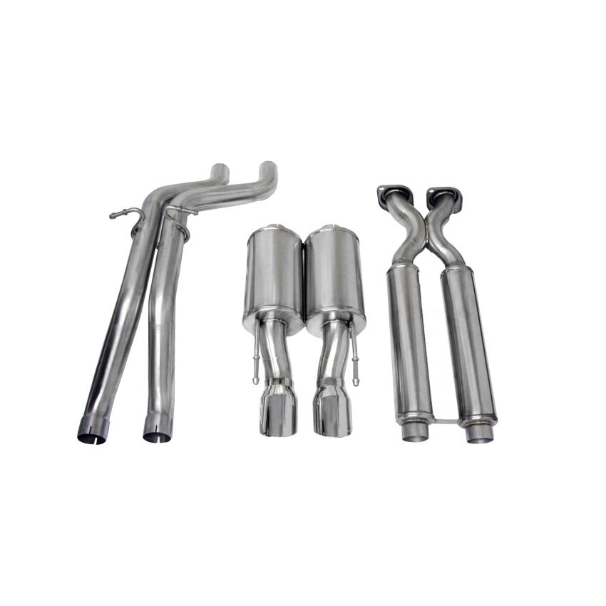 CORSA Performance 14451 Corsa 2006-2010 Jeep Grand Cherokee 6.1L V8 Polished Sport Cat-Back Exhaust