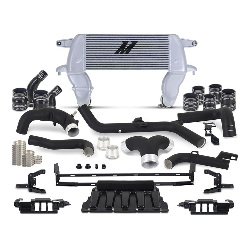 Mishimoto 21+ Ford Bronco 2.7L High Mount INT Kit BK Pipes SL Core