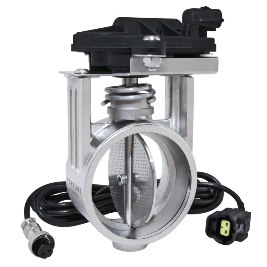 FORTLUFT 4401126 Electric Exhaust Cutout Valve, 2.50''/63.5mm