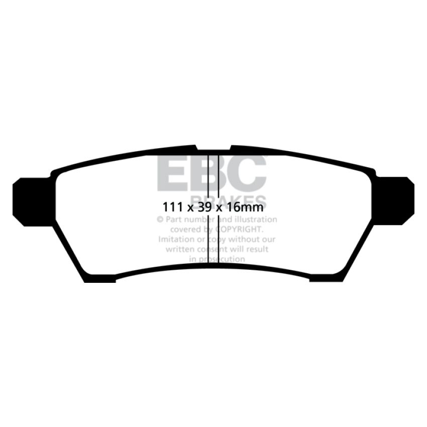 EBC DP61746 05+ Nissan Frontier 2.5 2WD Greenstuff Rear Brake Pads