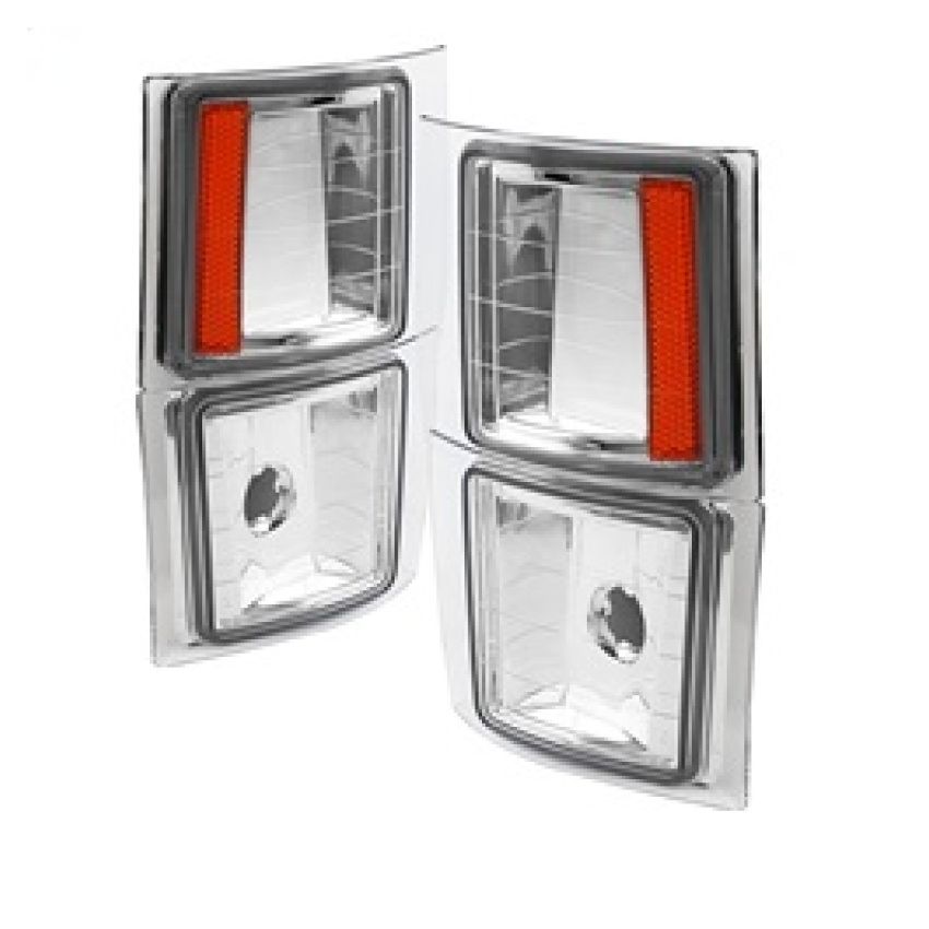 SPYDER 5064424 Xtune Chevy Suburban 94-98 4 pcs Corner Lights Chrome CCL-JH-CCK88-E-AM