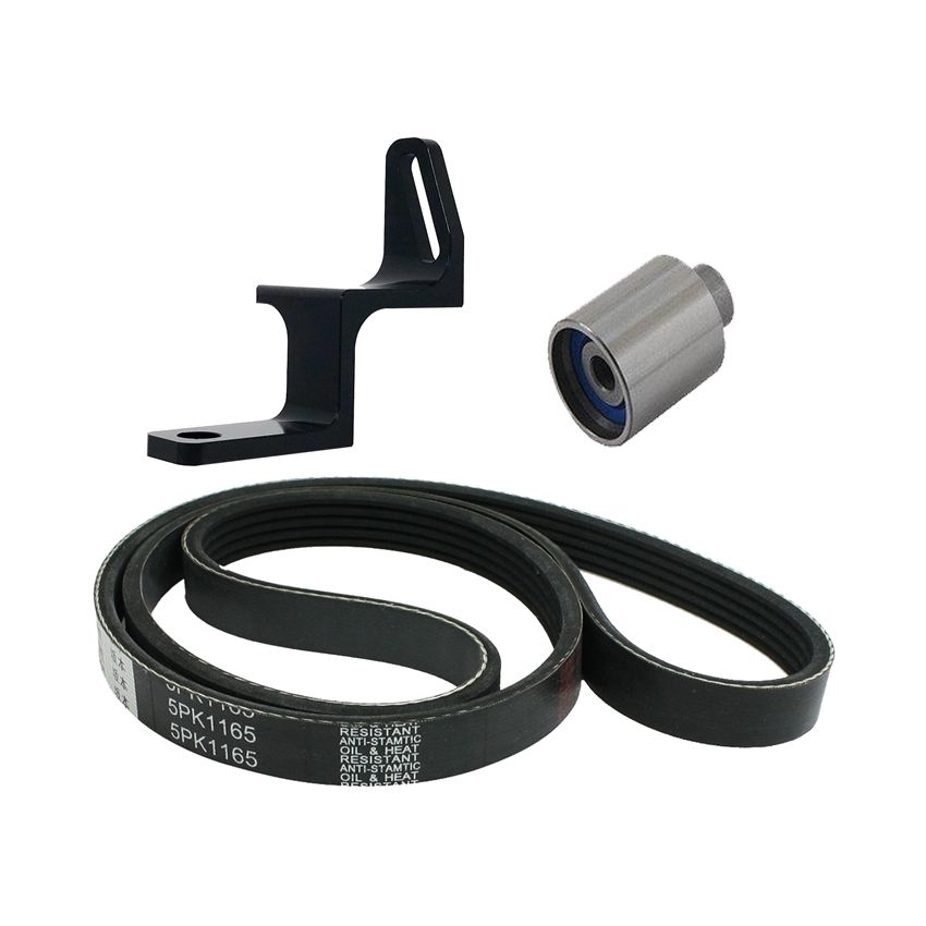 Torque Solution Reversed Intake Manifold Alternator Relocation Bracket Kit: 02-14 Subaru WRX