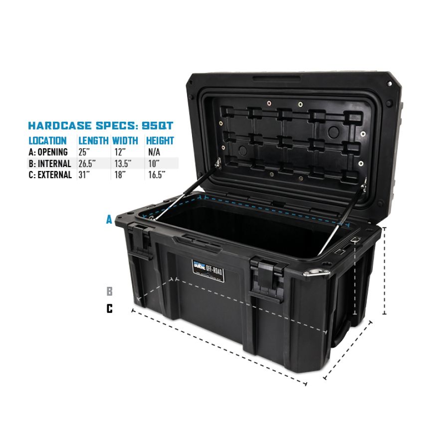 Borne Off-Road BNHC-095BK Hard Case