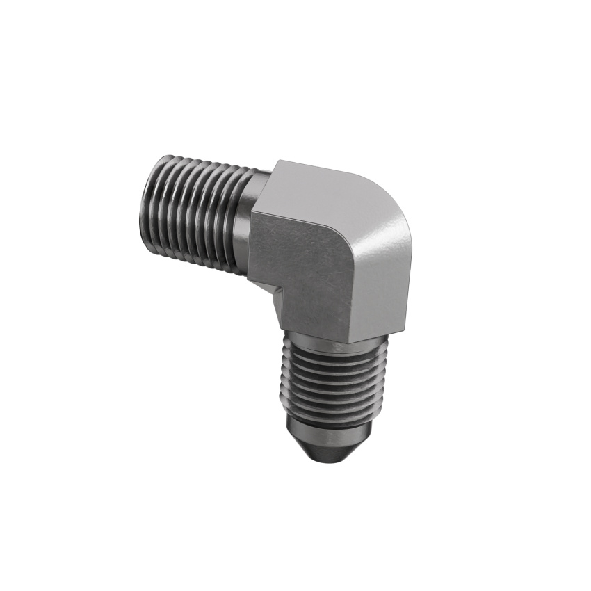 Goodridge P822-03P3 90 Deg Male Adaptor AN3 to 1/8 NPT