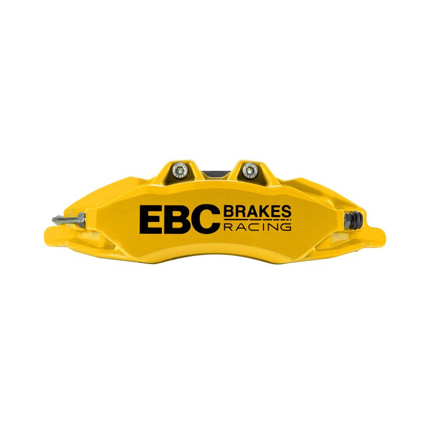 EBC Racing 17-21 Honda Civic Type-R (FK8) Yellow Apollo-6 Calipers 380mm Rotors Front Big Brake Kit