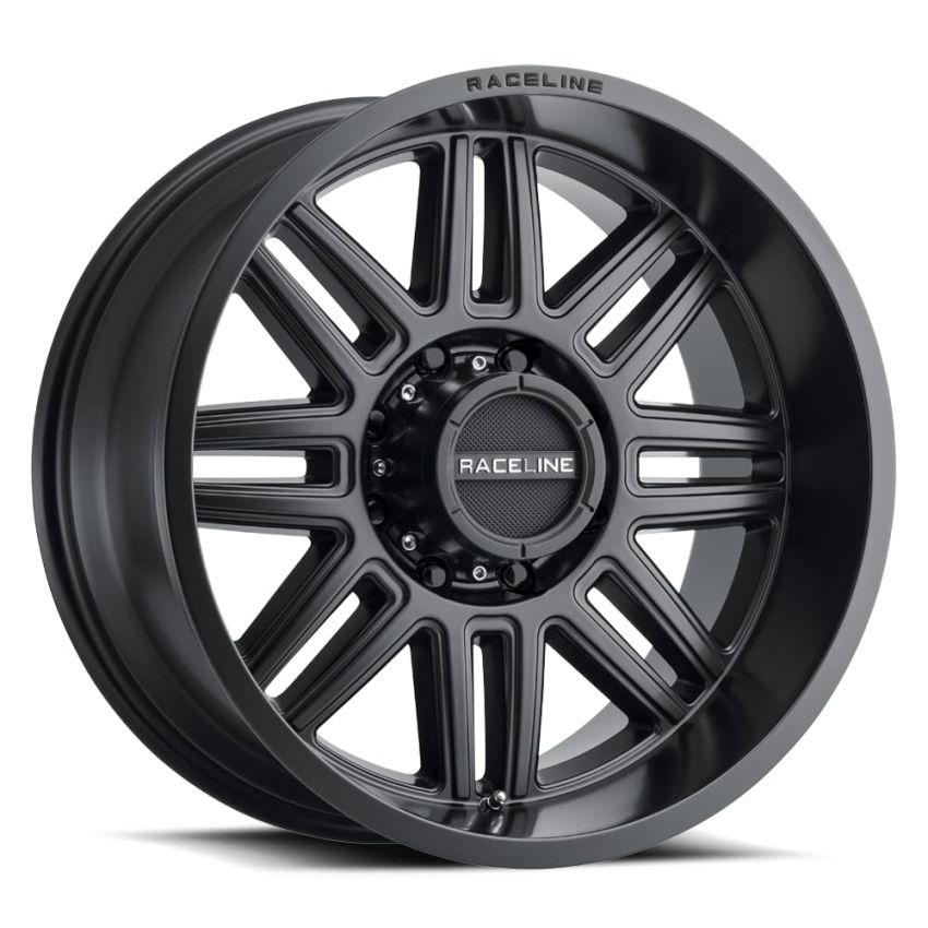 Raceline 948B Split 18x9in / 8x170 BP / -12mm Offset / 125.2mm Bore - Satin Black Wheel