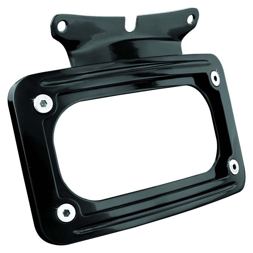 Kuryakyn 3149 Curved License Plate Mount Black