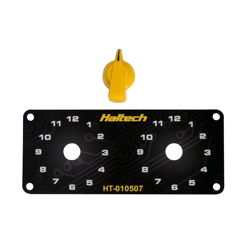 Haltech HT-010507 Dual Switch Panel w/Yellow Knob