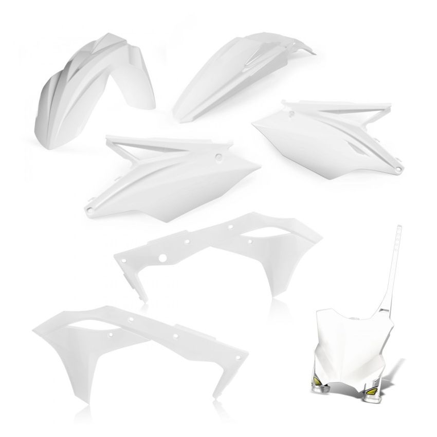 Cycra 1CYC-9419-42 17-20 Kawasaki KX250F 5-pc Replica Body Kit - White