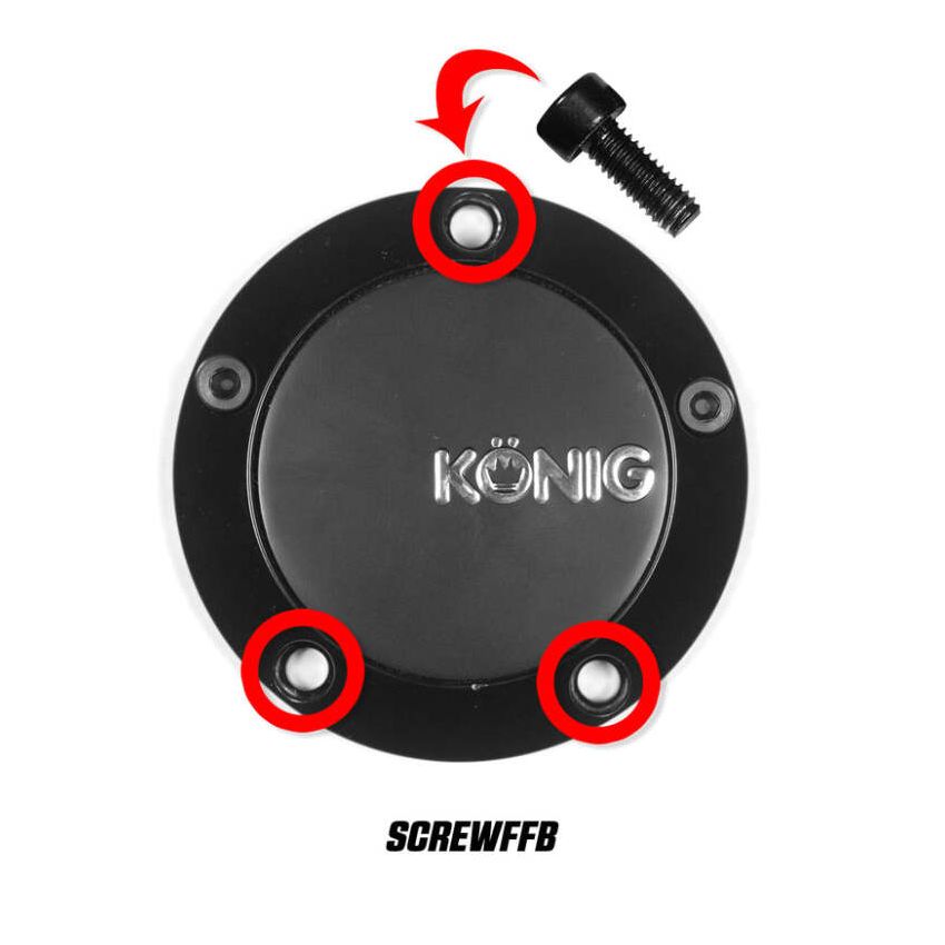 Konig SCREWFFB Cap Screw (Black) For CAPFFB - Flow Formed (Single)