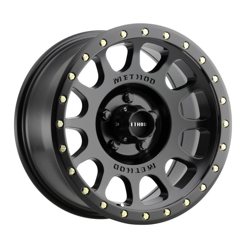 Method Wheels MR30578555500 Method MR305 NV 17x8.5 0mm Offset 5x5.5 108mm CB Matte Black Wheel
