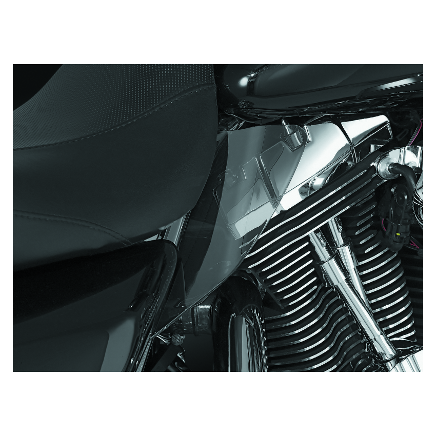 Kuryakyn 1188 Saddle Shields Heat Deflectors 97-07 Touring Smoke