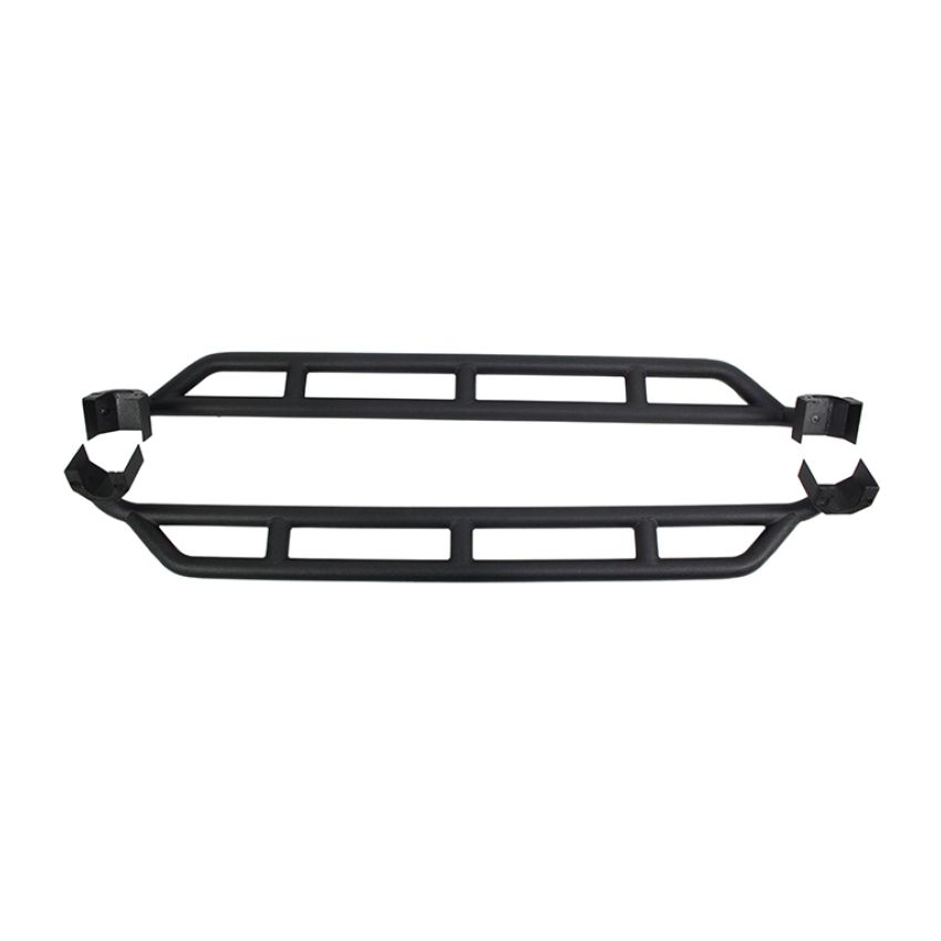 Fishbone Offroad FB23009 07-18 Jeep JK 4 Door Wrangler JK Steel Rock Sliders - Blk Textured Powdercoat