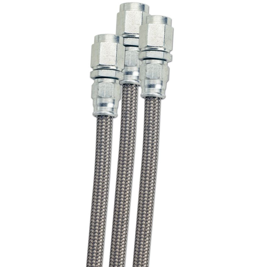 Fragola -12AN PTFE Hose w/ Black Cover- 20 Feet