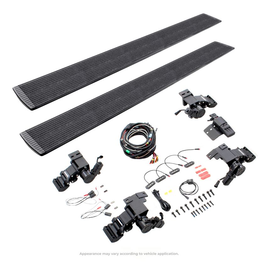 Go Rhino 20443587T 22-23 Toyota Tundra CrewMax Cab 4dr E-BOARD E1 Electric Running Board Kit - Bedliner Coatng