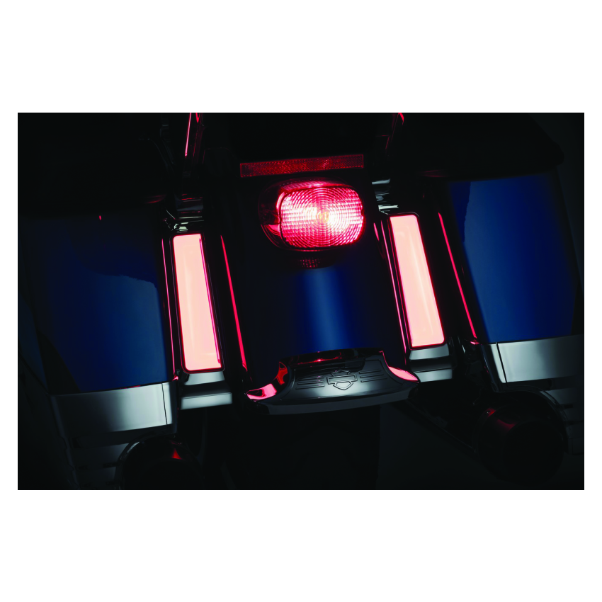 Kuryakyn 2900 Tracer L.E.D. Inserts For Saddlebag Supports Chrome