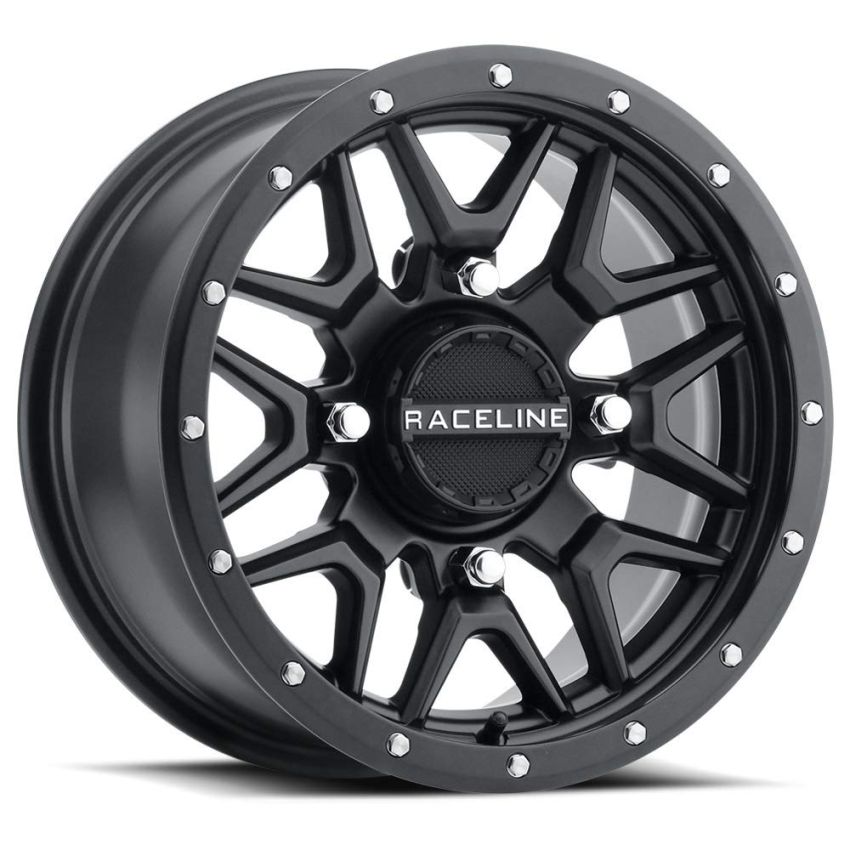 Raceline A94B Krank 14x7in / 4x156 BP / 38mm Offset / 132.5mm Bore - Satin Black Wheel