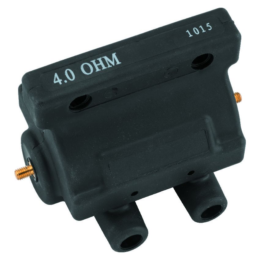 TwinPower 210071 Twin Power 80-84 Big Twin and XL Ignition Coil Black Replaces H-D 31609-80 4 Ohm Original Style
