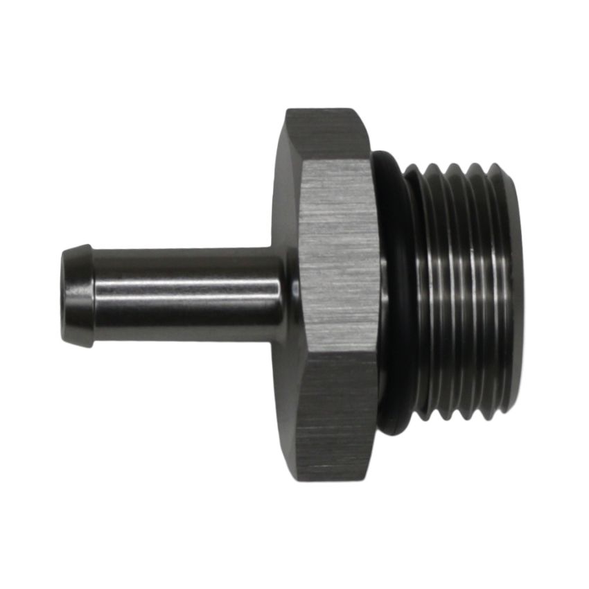 DeatschWerks 10AN ORB Male to 5/16in Male Barb Fitting - Anodized DW Titanium