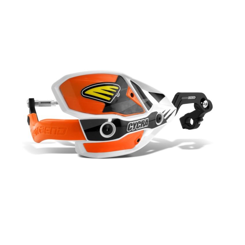 Cycra 1CYC-7407-22X CRM Ultra 7/8 in. Clamp w/White Shields/Orange Covers