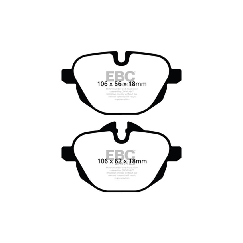 EBC UD1473 11+ BMW X3 2.0 Turbo (F25) Ultimax2 Rear Brake Pads