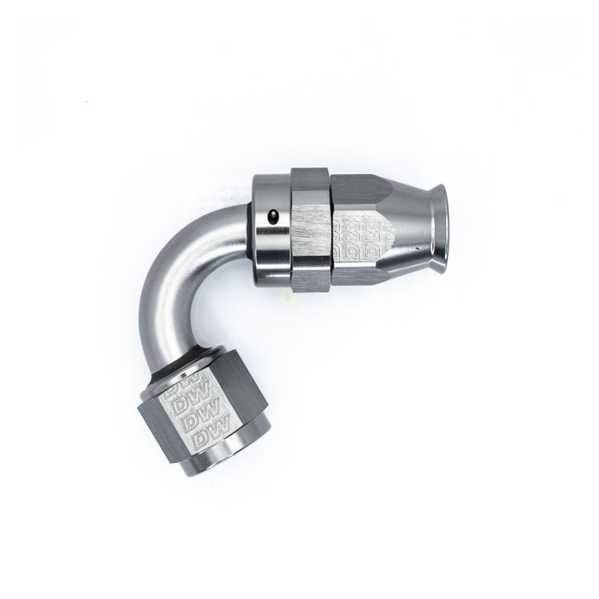 DeatschWerks 8AN Female Flare Swivel 120-degree Hose End - PTFE
