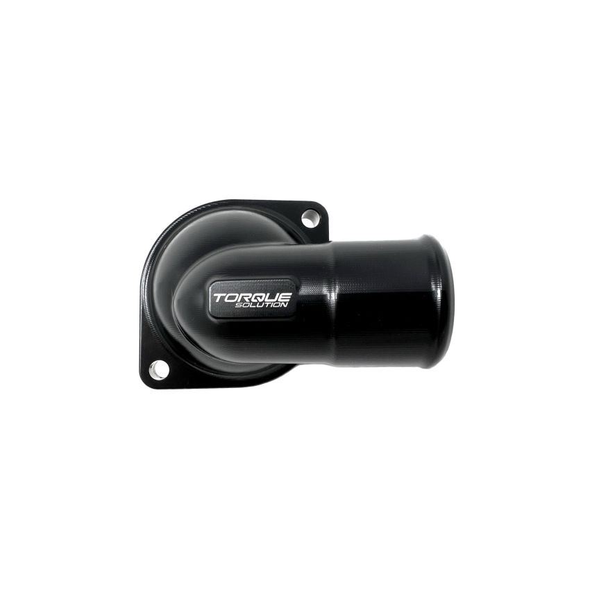 Torque Solution TS-SU-755 02-14 Subaru WRX / 04-21 Subaru STI Billet Thermostat Housing - Black Anodized
