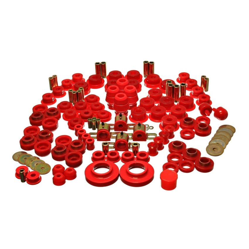 Energy Suspension 97-06 Jeep Wrangler TJ Red Hyper-Flex Master Bushing Set