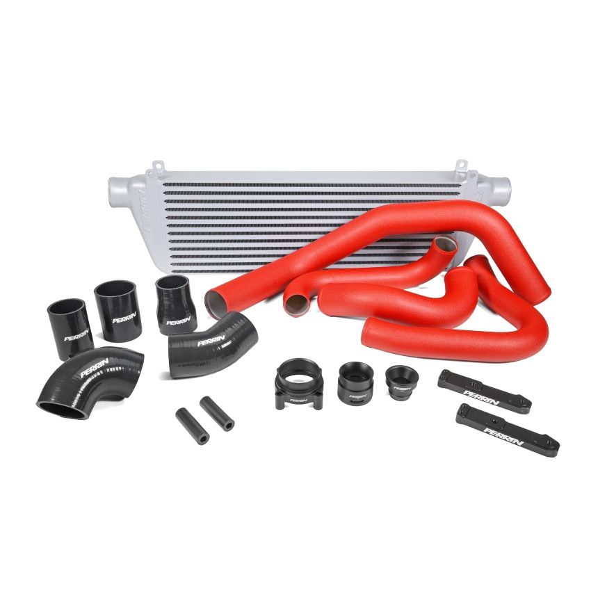 Perrin 22-23 Subaru WRX Front Mount Intercooler Kit (Red Tubes & Silver Core)