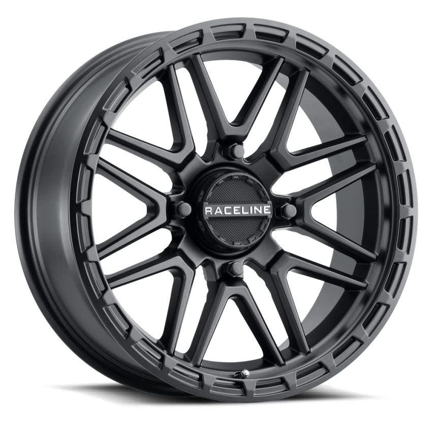 Raceline A11B Krank-Xl 18x7in / 4x156 BP / 0mm Offset / 132.5mm Bore - Satin Black Wheel