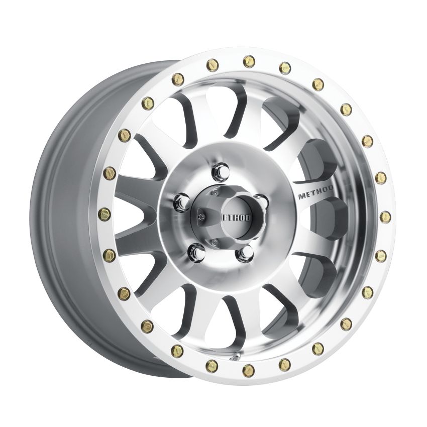 Method Wheels MR30478550300 Method MR304 Double Standard 17x8.5 0mm Offset 5x5 94mm CB Machined/Clear Coat Wheel