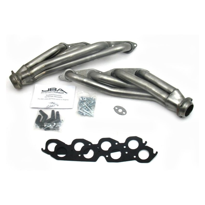 JBA 01-03 Gm Truck 8.1L BBC w/o EGR/A.I.R. 1-3/4in Primary Raw 409SS Cat4Ward Header