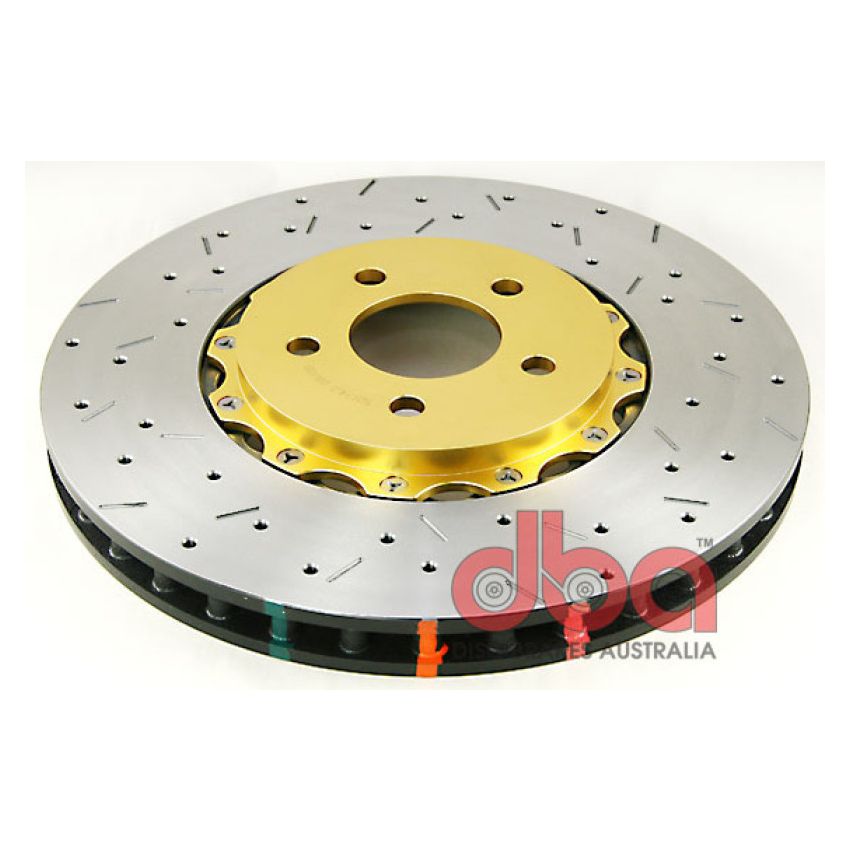 DBA 05-10 Mustang GT V8 Shelby Edition Front Drilled & Slotted 5000 Series 2 Piece Rotor Assembled w