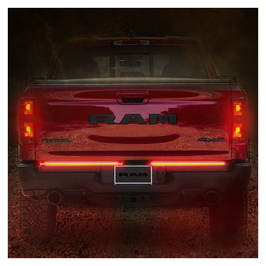 Putco 09-22 Jeep Wrangler JK/19-22 Ram 1500/2500 18in Split Red Light Blade Direct Fit Kit Red/White