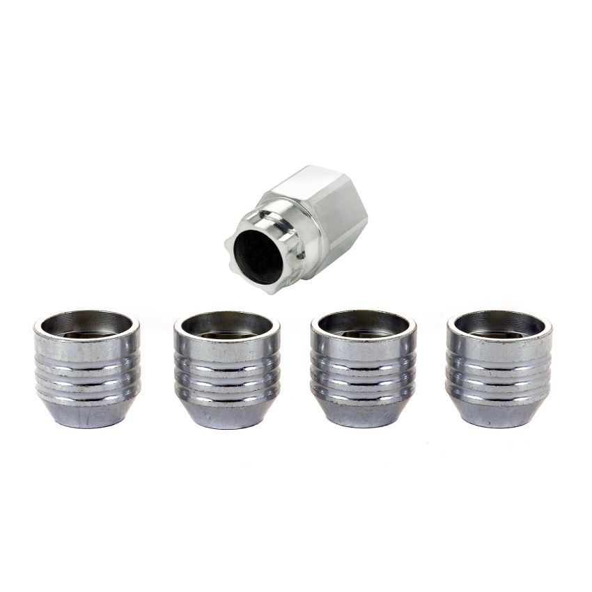McGard Wheel Lock Nut Set - 4pk. (Under Hub Cap / Cone Seat) 9/16-18 / 15/16 Hex / 1.015in. L