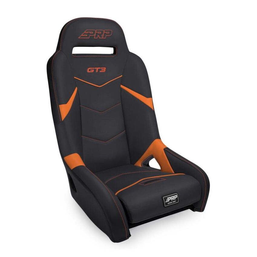 PRP Seats A7301-PORXP-207 PRP GT3 Suspension Seat - Black/Orange
