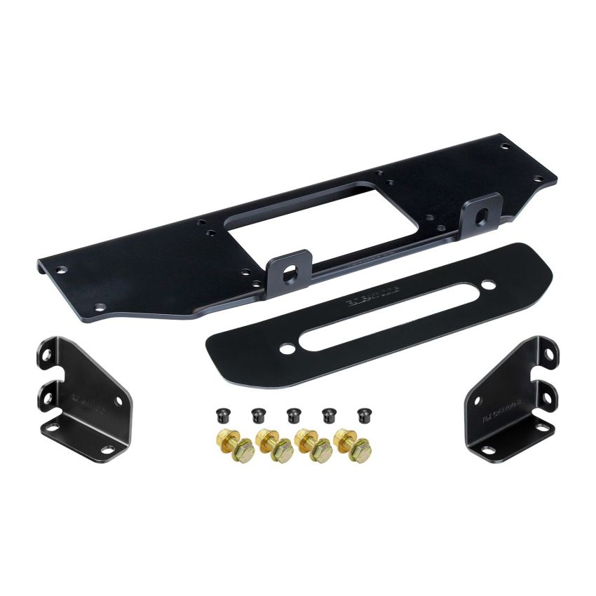RockJock JL/JT Winch Plate Kit Steel Bumper