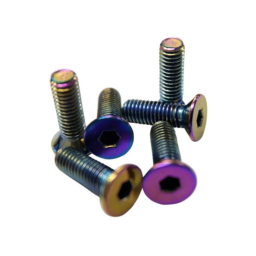 NRG Steering Wheel Screw Upgrade Kit (Conical) - Neochrome