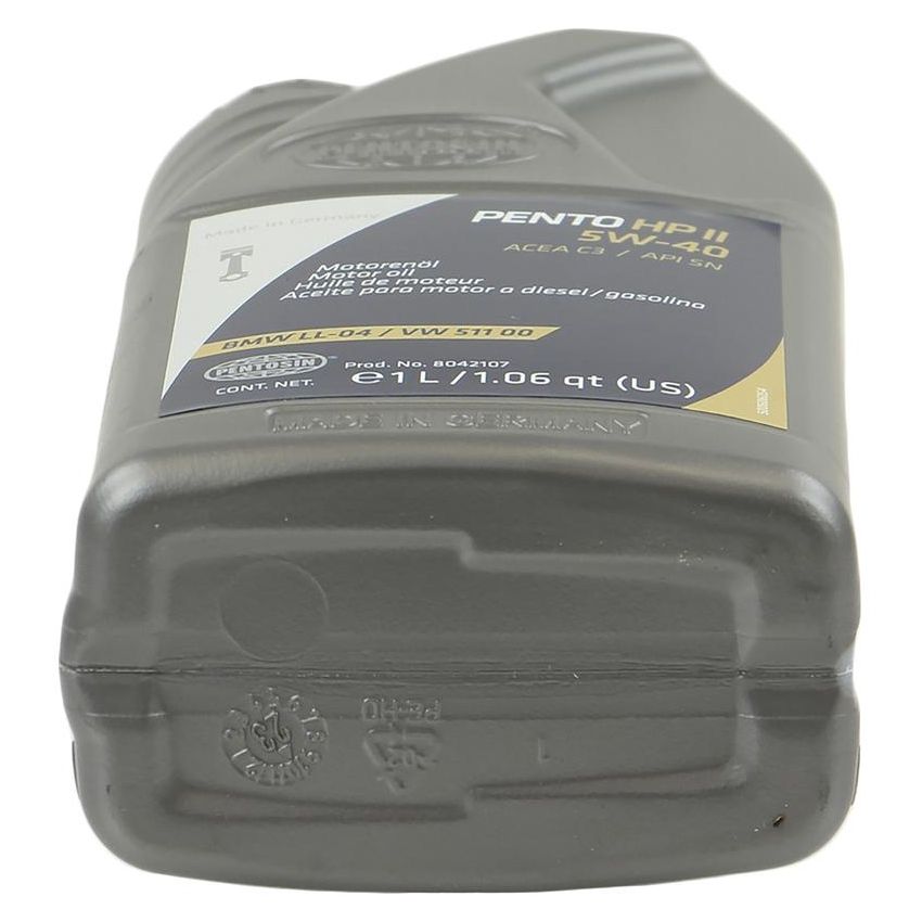CRP PRODUCTS 8042107 Pentosin HP II 5W-40 Synthetic Motor Oil exceeds service class API SM ACEA A3,B4