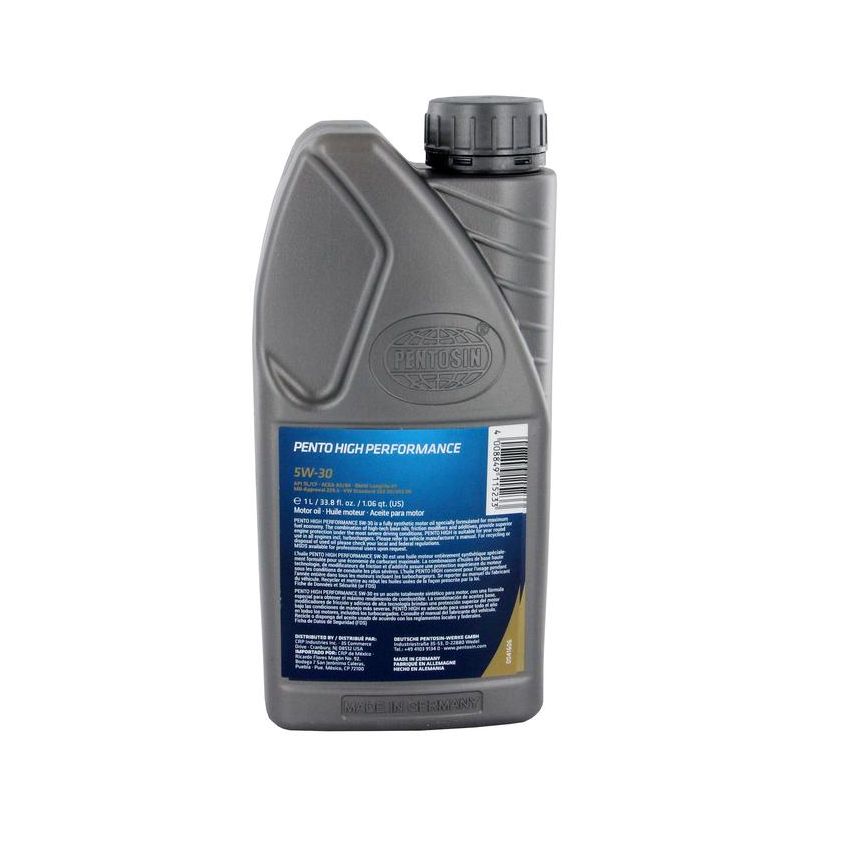 CRP PRODUCTS 8043107 Pentosin HP 5W-30 Synthetic Motor Oil meets service class API SL/CL